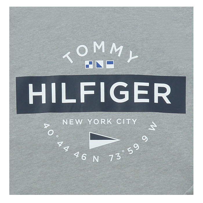 TOMMY HILFIGER トミーヒルフィガー メンズ ネイビー グレー スウェットパンツ ロゴ プリント スエット ボトムス ロングパンツ